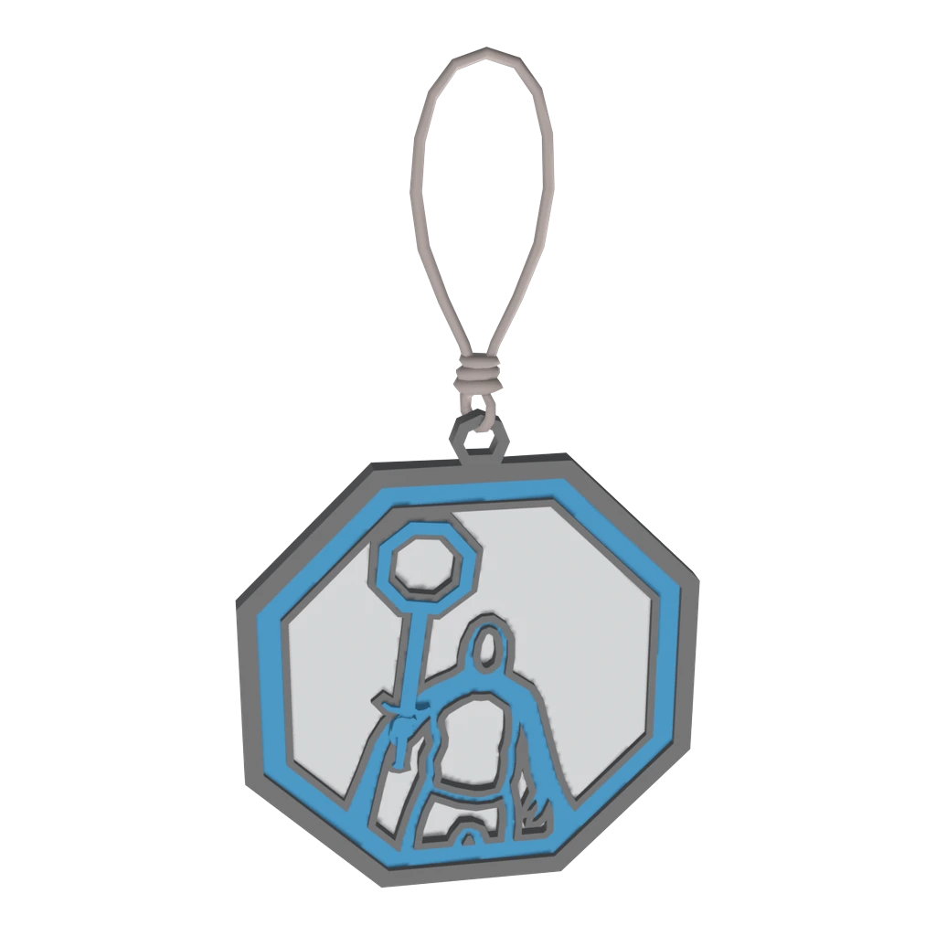 Octagon Man Charm
